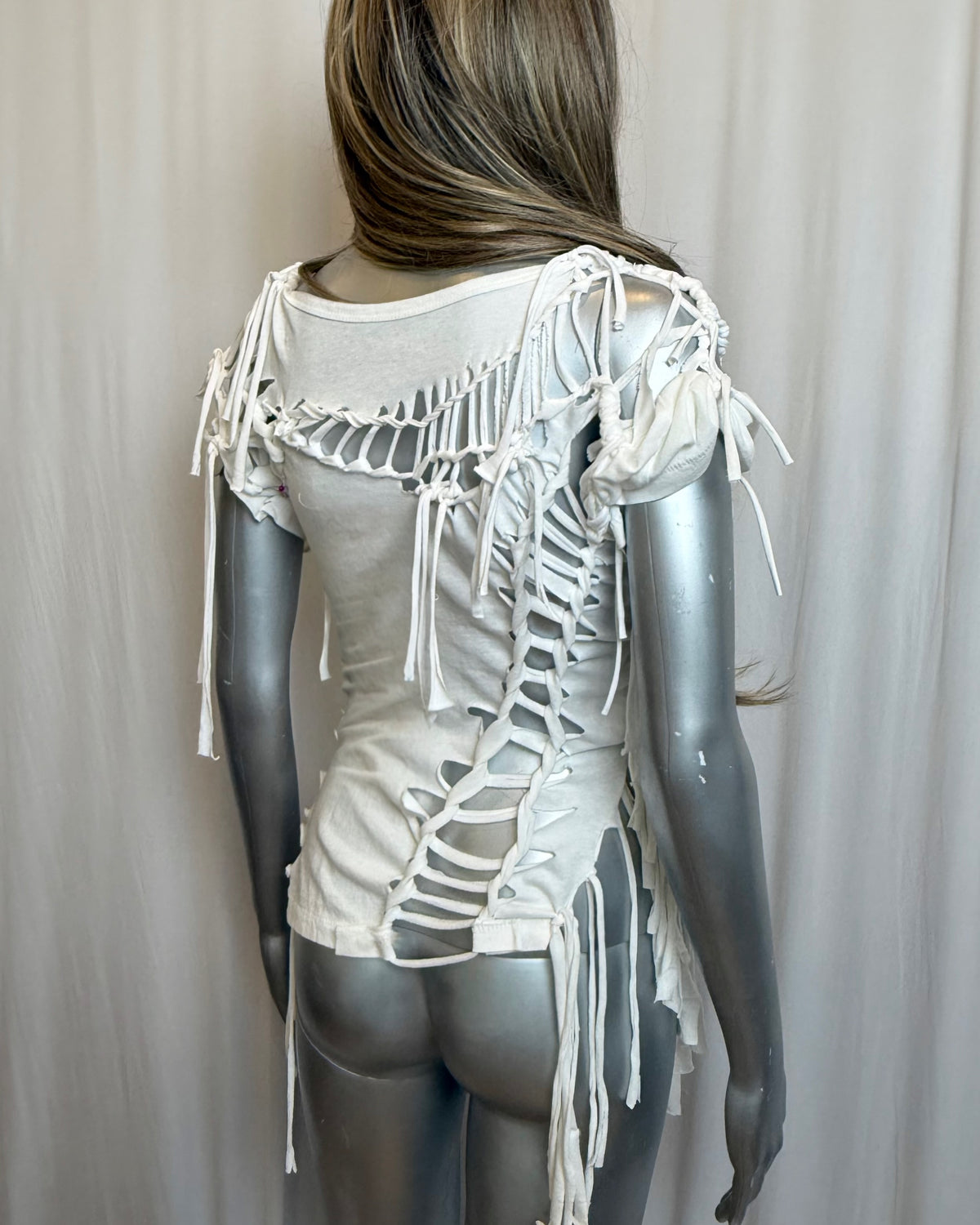 02 White Tee Tie Top (L-XL)