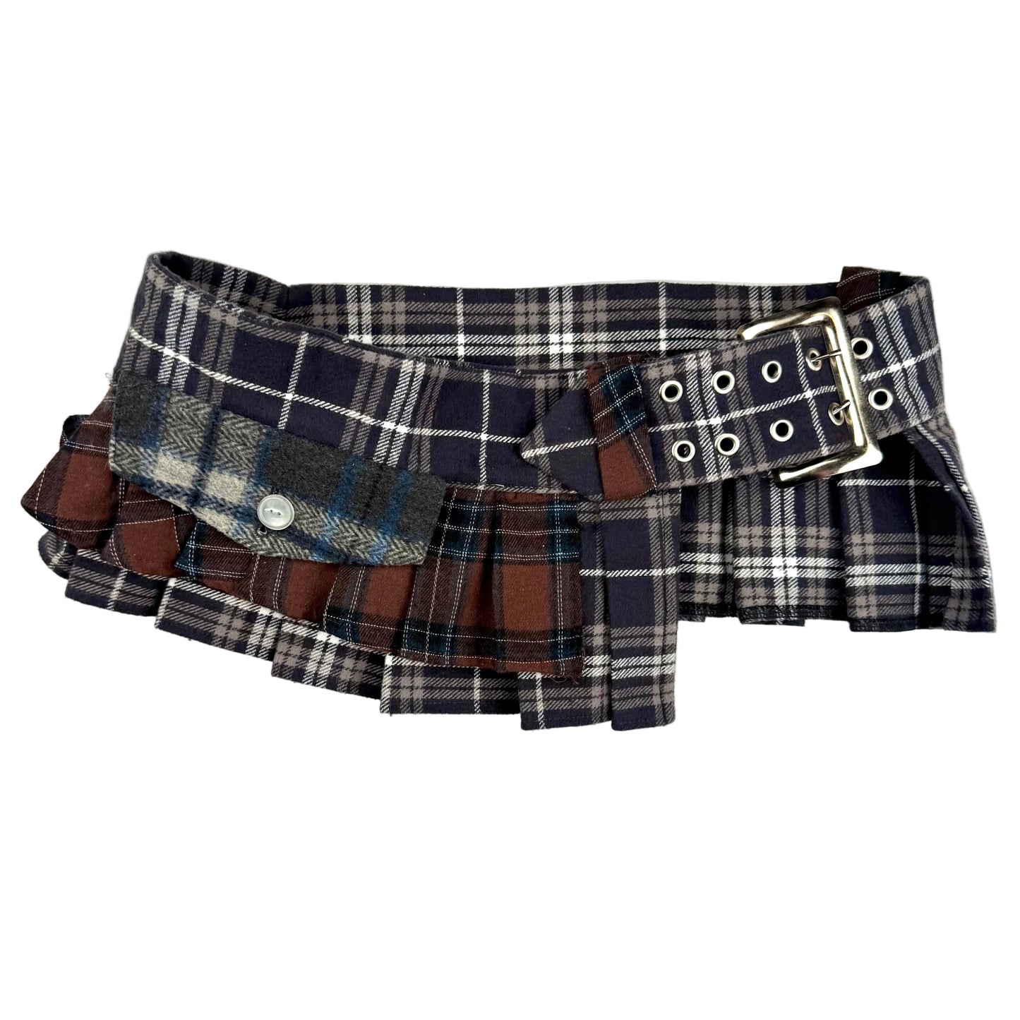Plaid Pleated Belt (1 of 1)