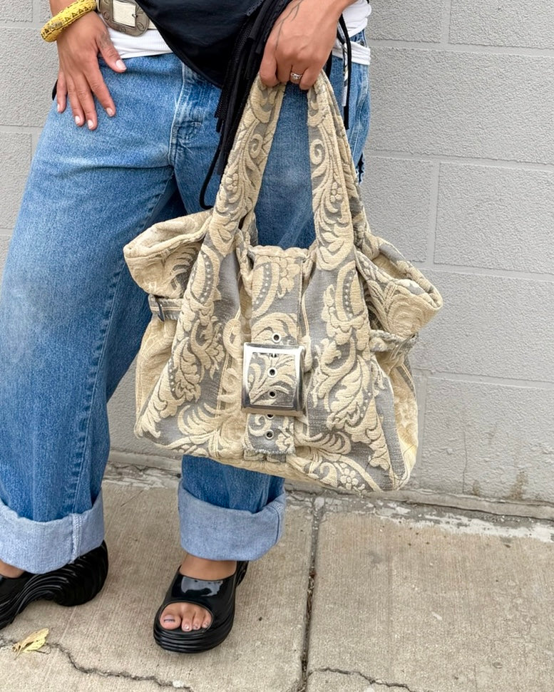 1-of-1 Brocade Buckle Bag