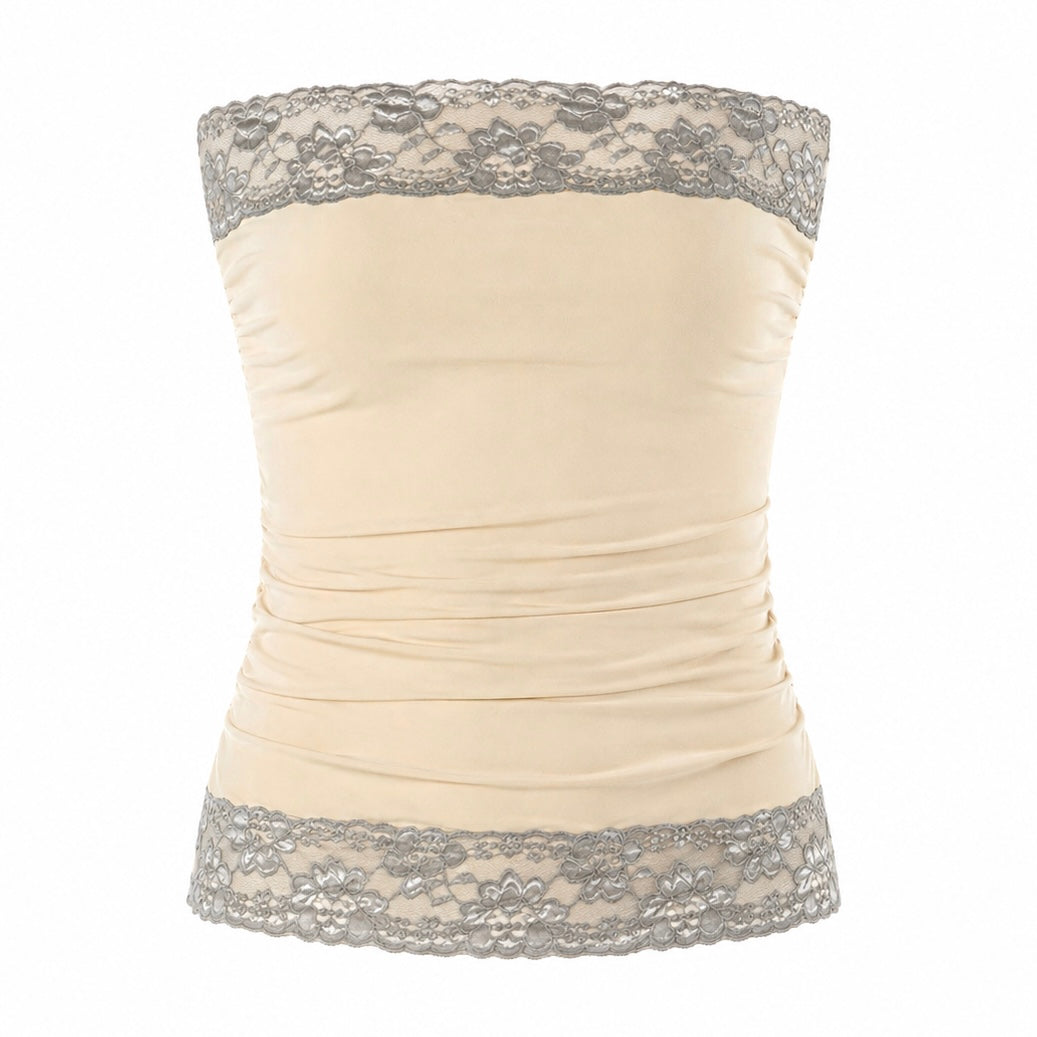 Bella Tube- Cream/Grey