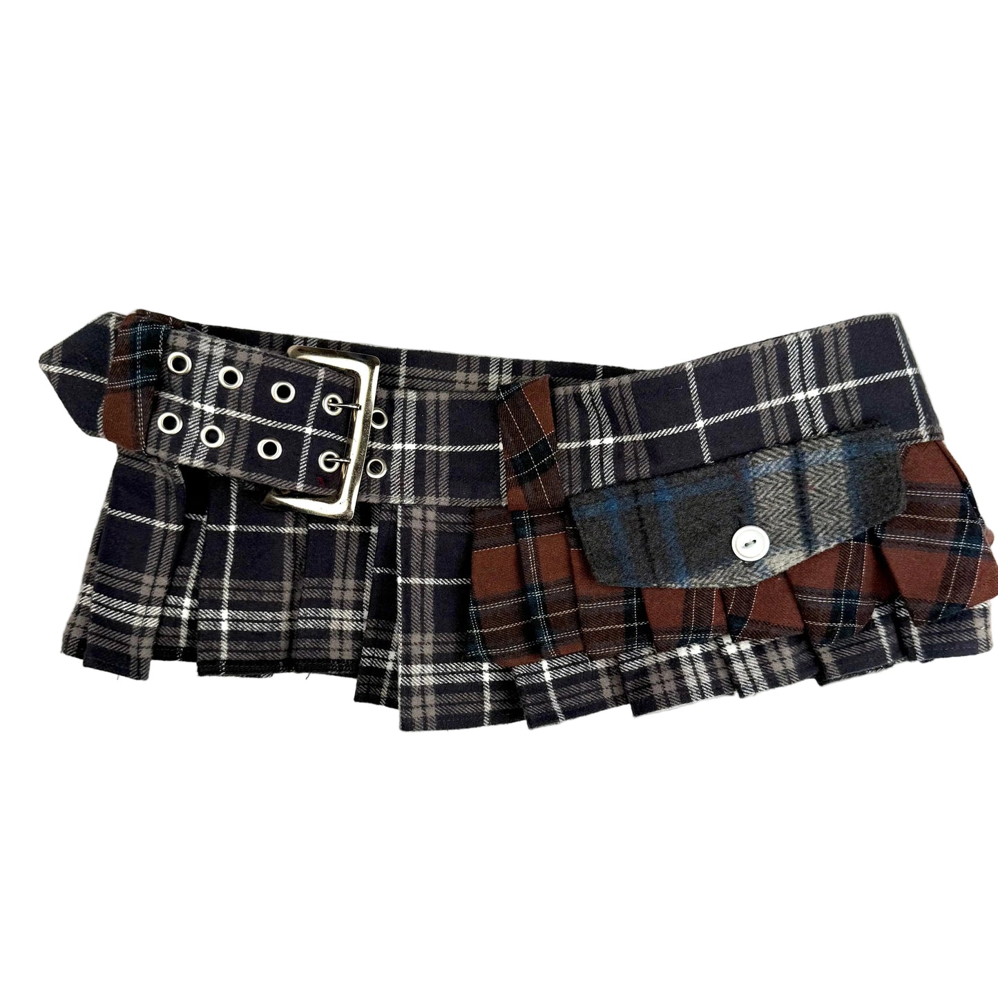 Plaid Pleated Belt (1 of 1)