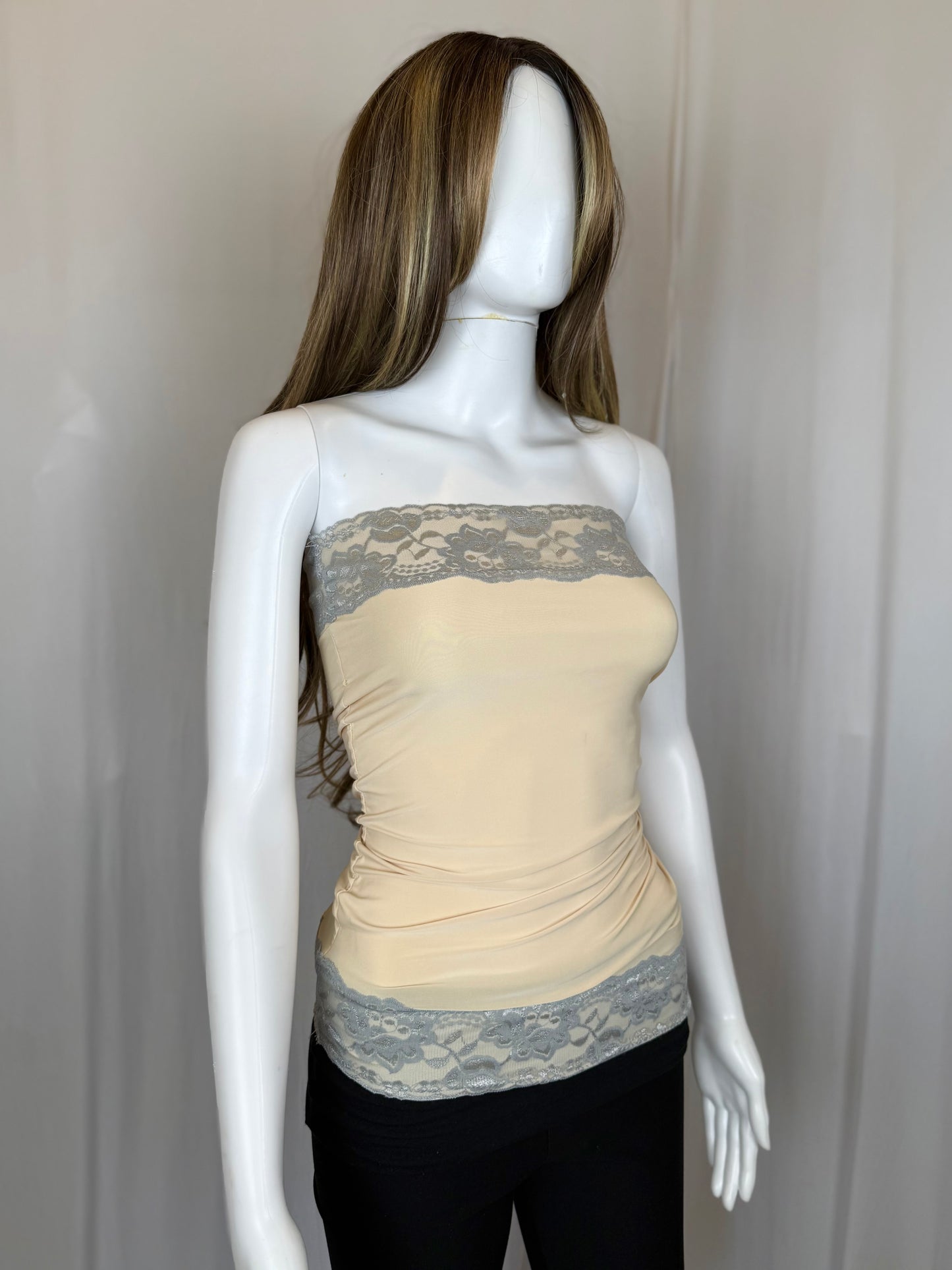 Bella Tube- Cream/Grey