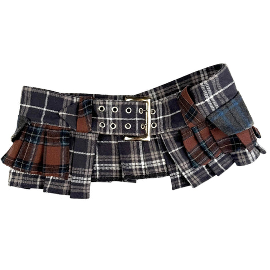 Plaid Pleated Belt (1 of 1)