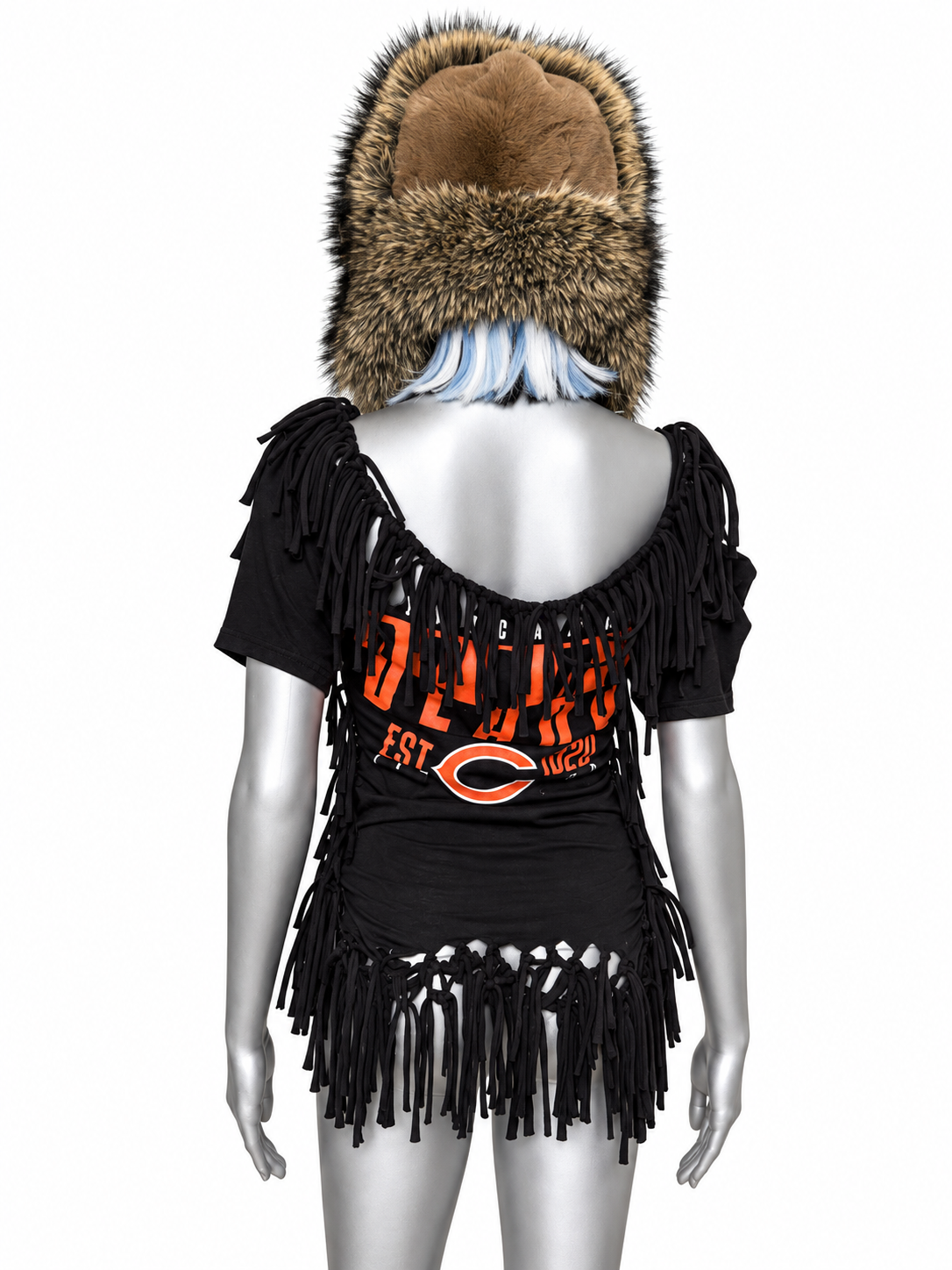 1-of-1 FRINGE DRAPED BEARS TOP (M)