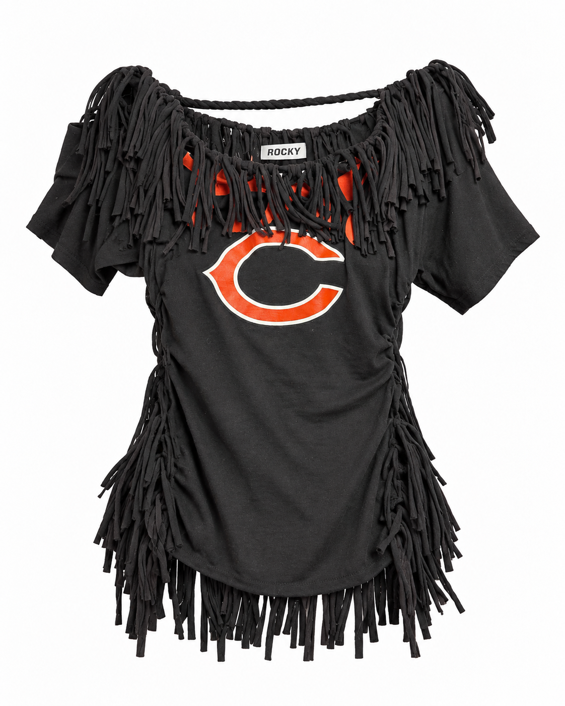 1-of-1 FRINGE DRAPED BEARS TOP (M)