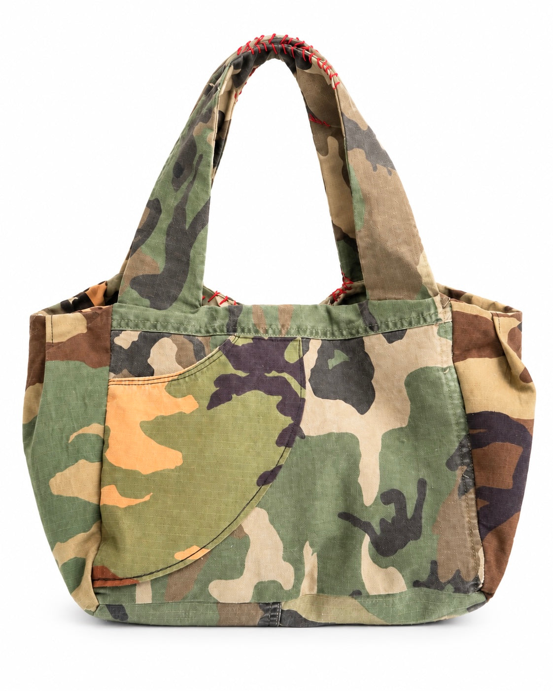 1-of-1 Upcycled Camo Cargo Buckle Bag