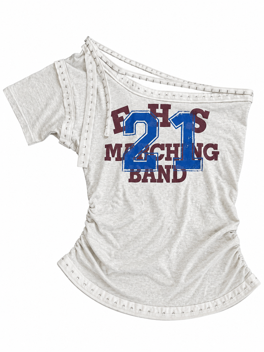 1-of-1 Upcycled Marching Band Top (XL)