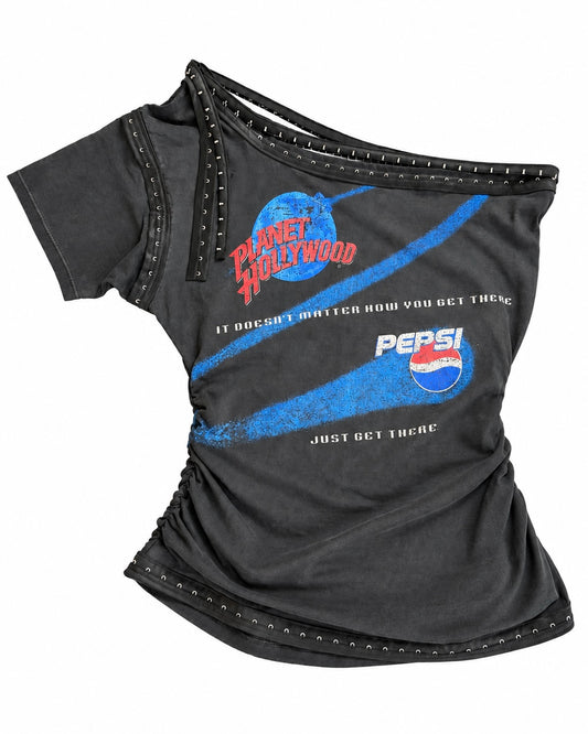 1-of-1 Upcycled Planet Hollywood Top (2XL)
