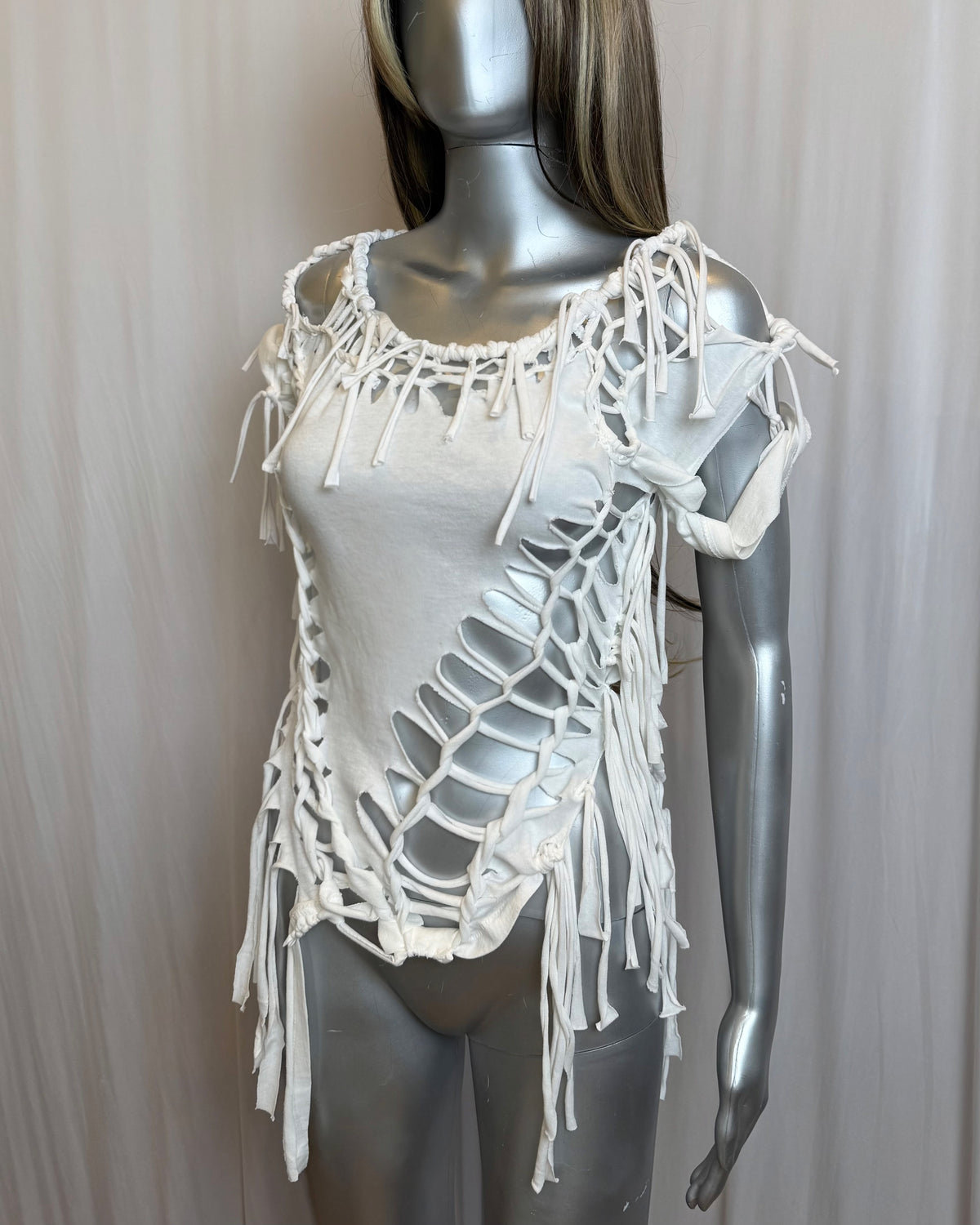 02 White Tee Tie Top (L-XL)