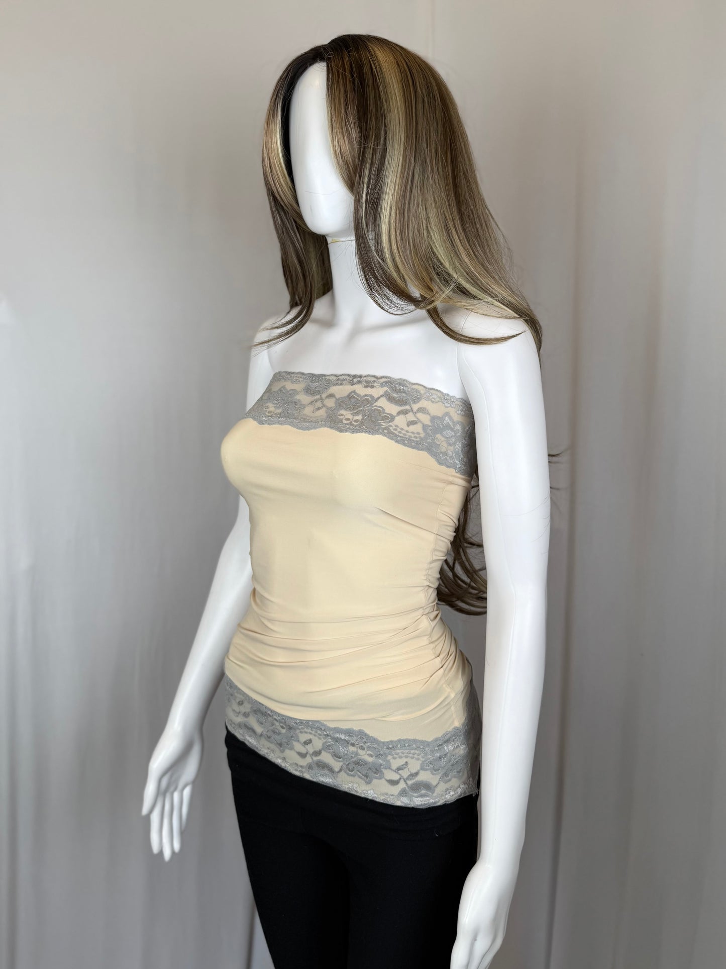 Bella Tube- Cream/Grey
