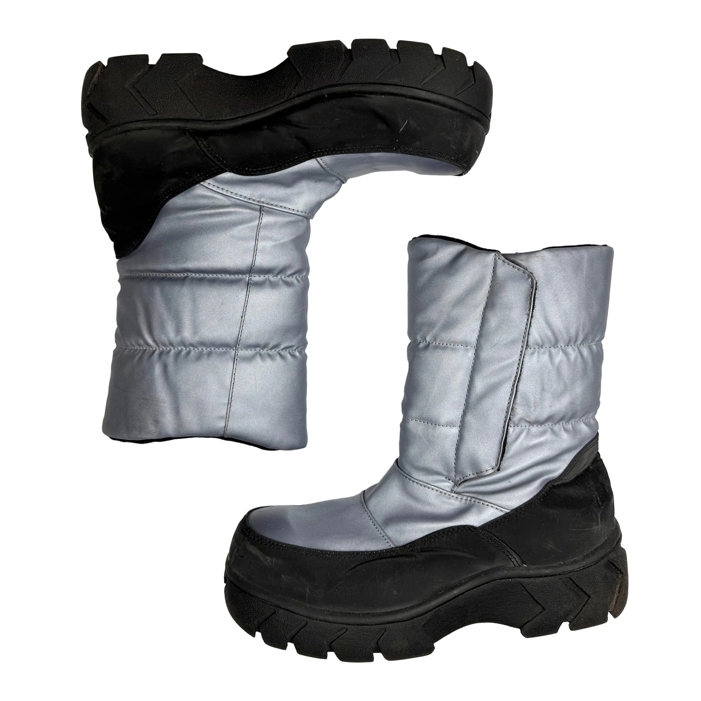 Silver Snow Boots (size 9)
