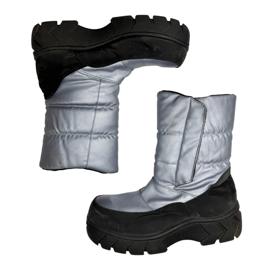Silver Snow Boots (size 9)