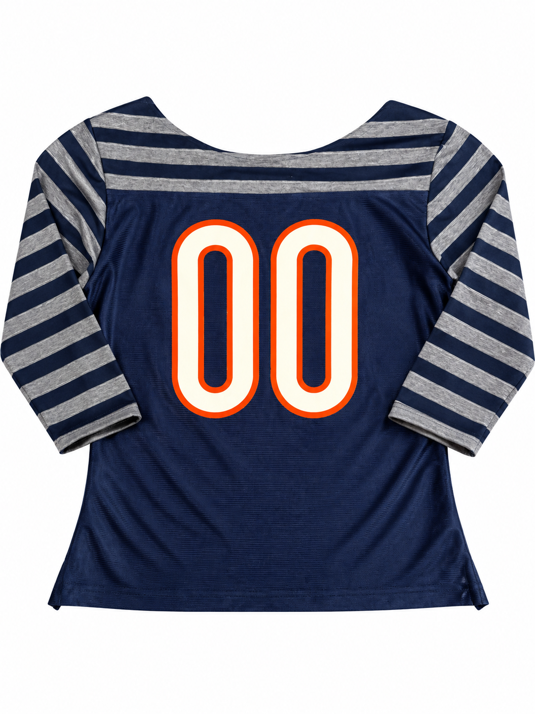 1-of1 DOUBLE ZERO STRIPED BOAT NECK TOP (M)